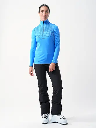 SPORTALM | Damen Unterzieh Zipshirt mit aufregendem Folienprint | 